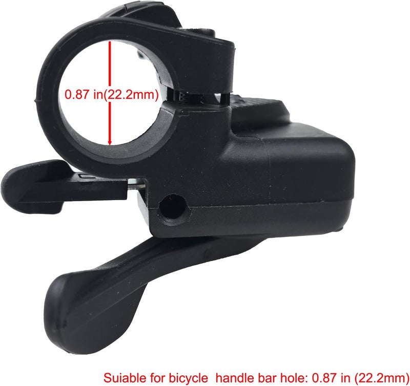 THALOUS Bicycle Gear Shift Lever 3x7 3x8 3 7 21 24 Speed Thumb Shifter with Gear Indicator Left Right for MTB Moutain Road Bike Tricycle - Image 4